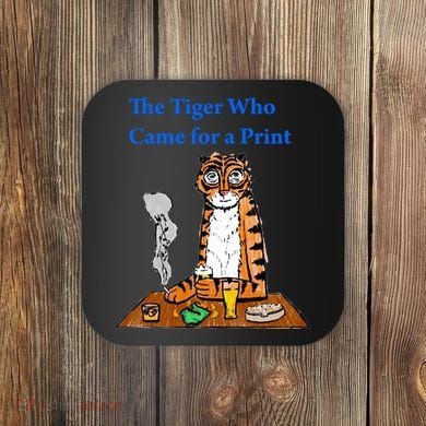 The Tiger Who Came For A Pint Coaster