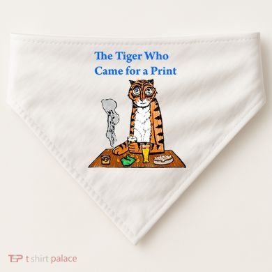 The Tiger Who Came For A Pint USA-Made Doggie Bandana