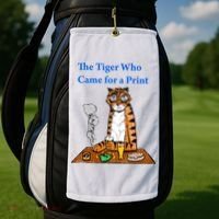 The Tiger Who Came For A Pint Golf Towel thumb 2