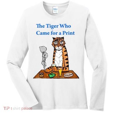 The Tiger Who Came For A Pint Women's Long Sleeve Shirt