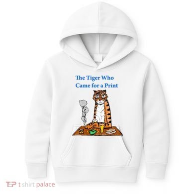 The Tiger Who Came For A Pint Kids Hoodie