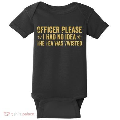 The Tea Was Twisted Quote Baby Bodysuit