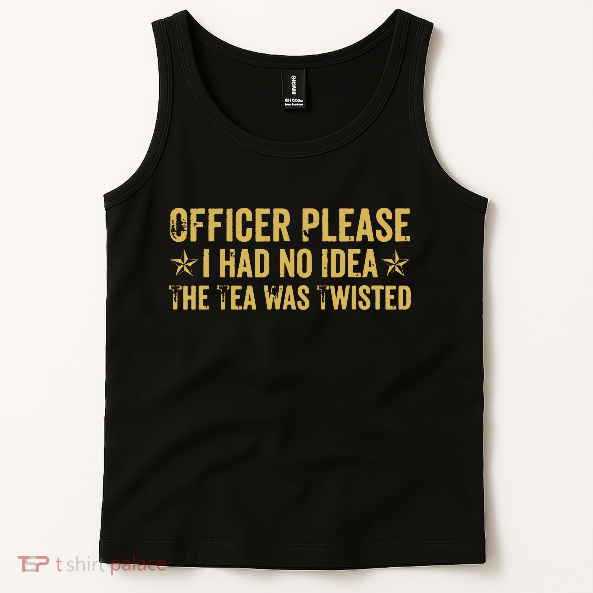 The Tea Was Twisted Quote Tank Top
