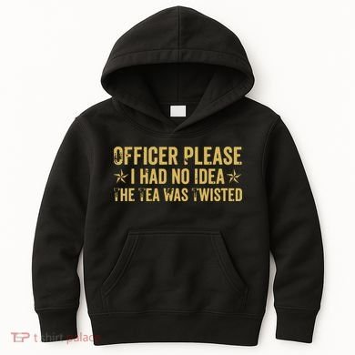 The Tea Was Twisted Quote Kids Hoodie