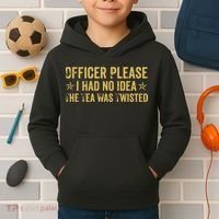 The Tea Was Twisted Quote Kids Hoodie thumb 2