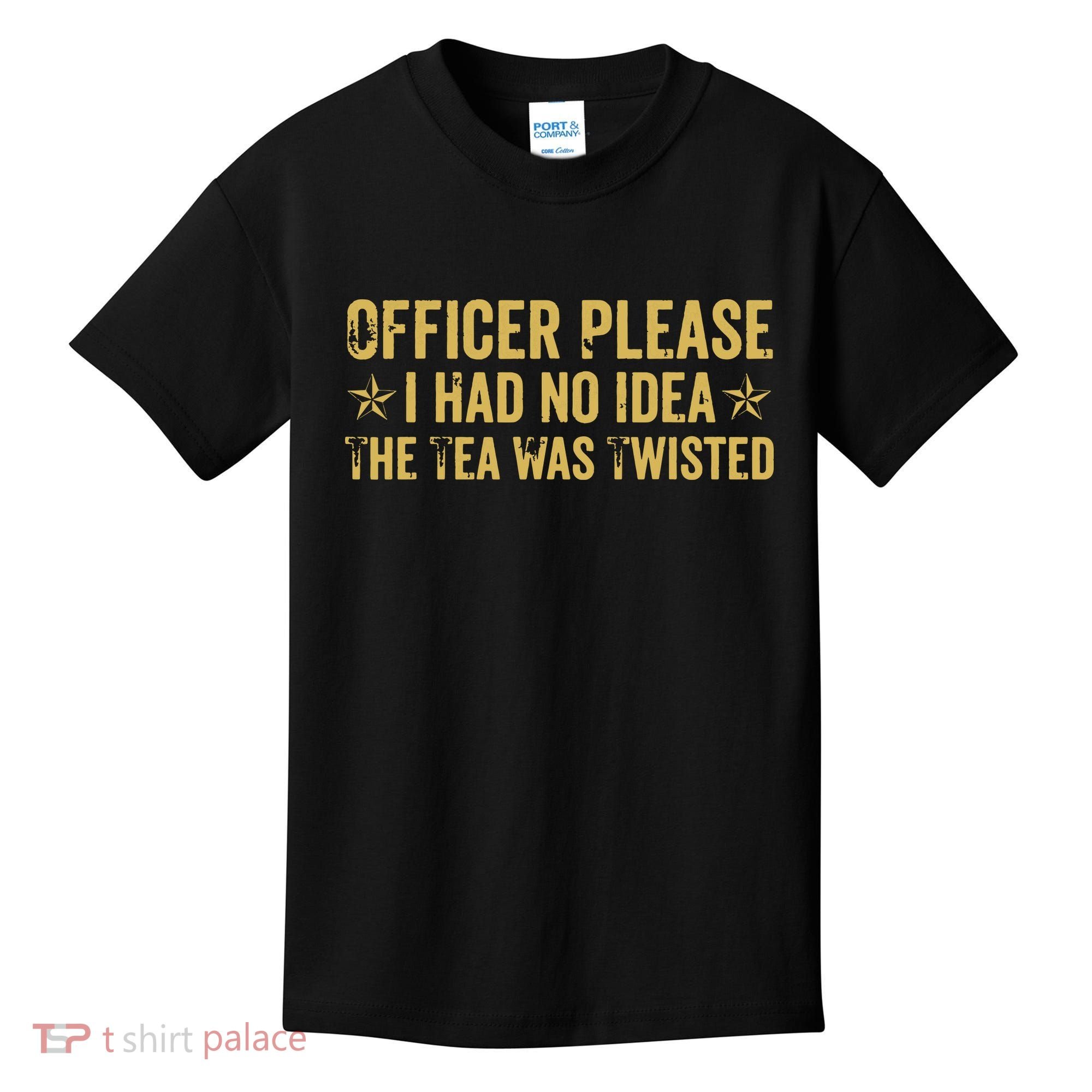 The Tea Was Twisted Quote Kids T-Shirt