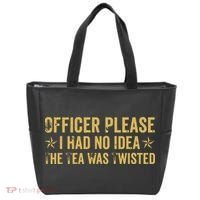 The Tea Was Twisted Quote Tote Bag thumb 0