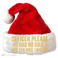 The Tea Was Twisted Quote Santa Hat thumb 0