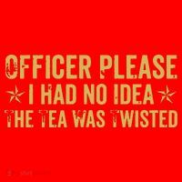 The Tea Was Twisted Quote Santa Hat thumb 1