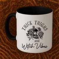 Thick Thighs Witchy Vibes Coffee Mug thumb 2