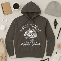 Thick Thighs Witchy Vibes Hoodie thumb 3