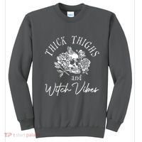 Thick Thighs Witchy Vibes Sweatshirt thumb 0