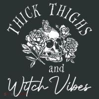 Thick Thighs Witchy Vibes Sweatshirt thumb 2
