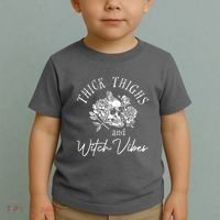 Thick Thighs Witchy Vibes Toddler T-Shirt thumb 2