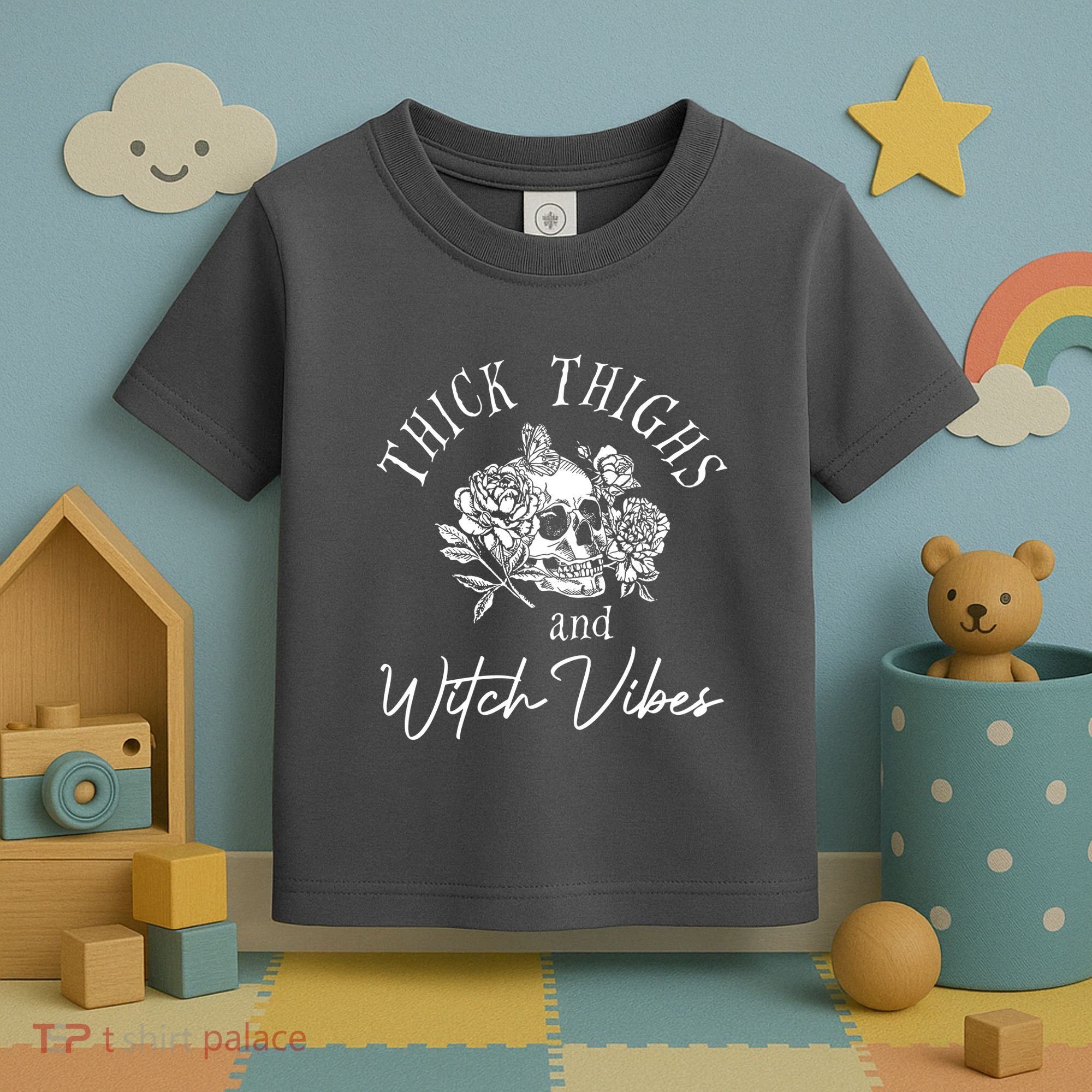 Thick Thighs Witchy Vibes Toddler T-Shirt