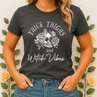Thick Thighs Witchy Vibes Women's T-Shirt thumb 2