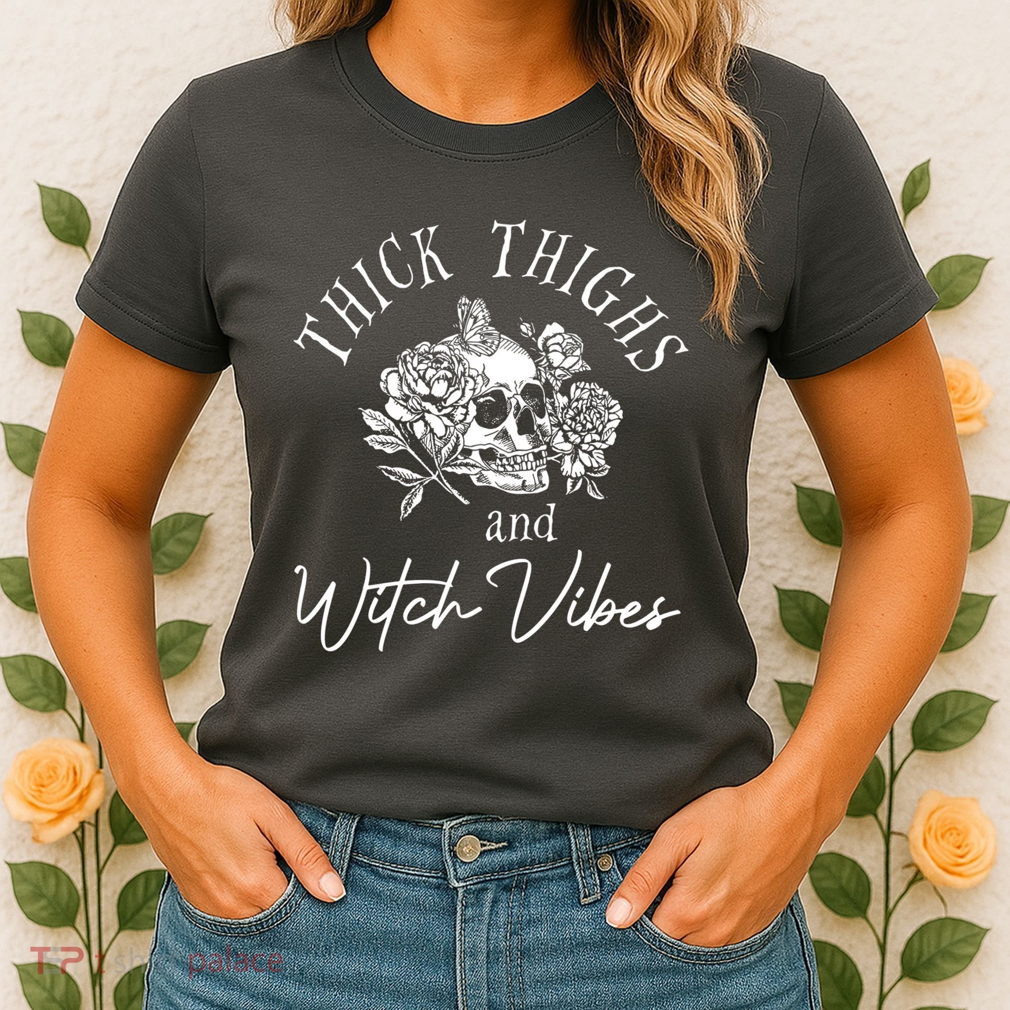 Thick Thighs Witchy Vibes Women's T-Shirt