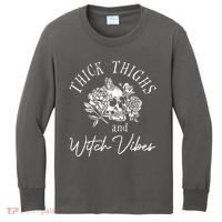 Thick Thighs Witchy Vibes Kids Long Sleeve Shirt thumb 0