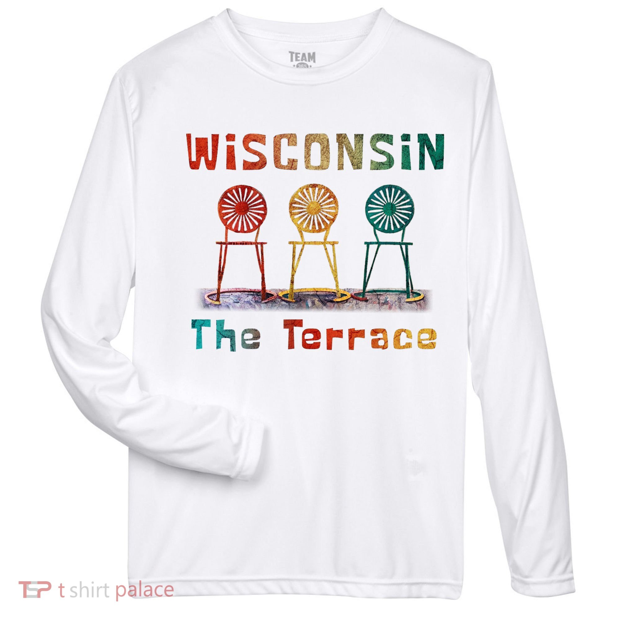 “The Terrace” Wisconsin Zone Performance Long-Sleeve T-Shirt