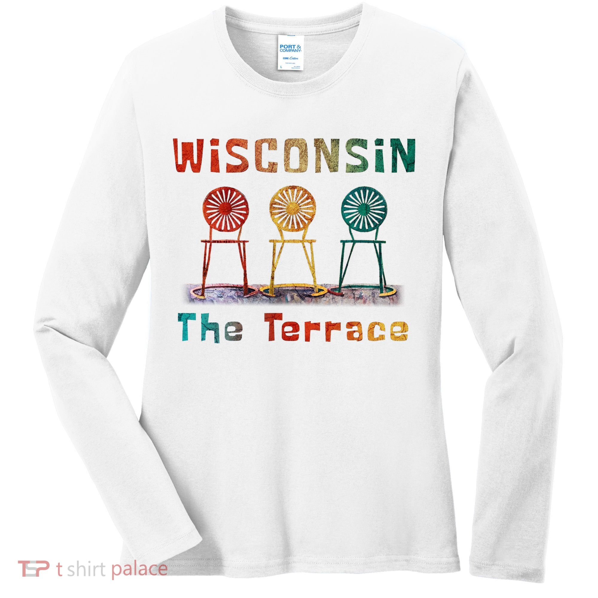 “The Terrace” Wisconsin Women's Long Sleeve Shirt