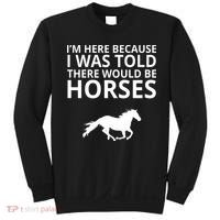 Told There Would Be Horses Sweatshirt thumb 0