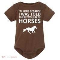 Told There Would Be Horses Baby Bodysuit thumb 0