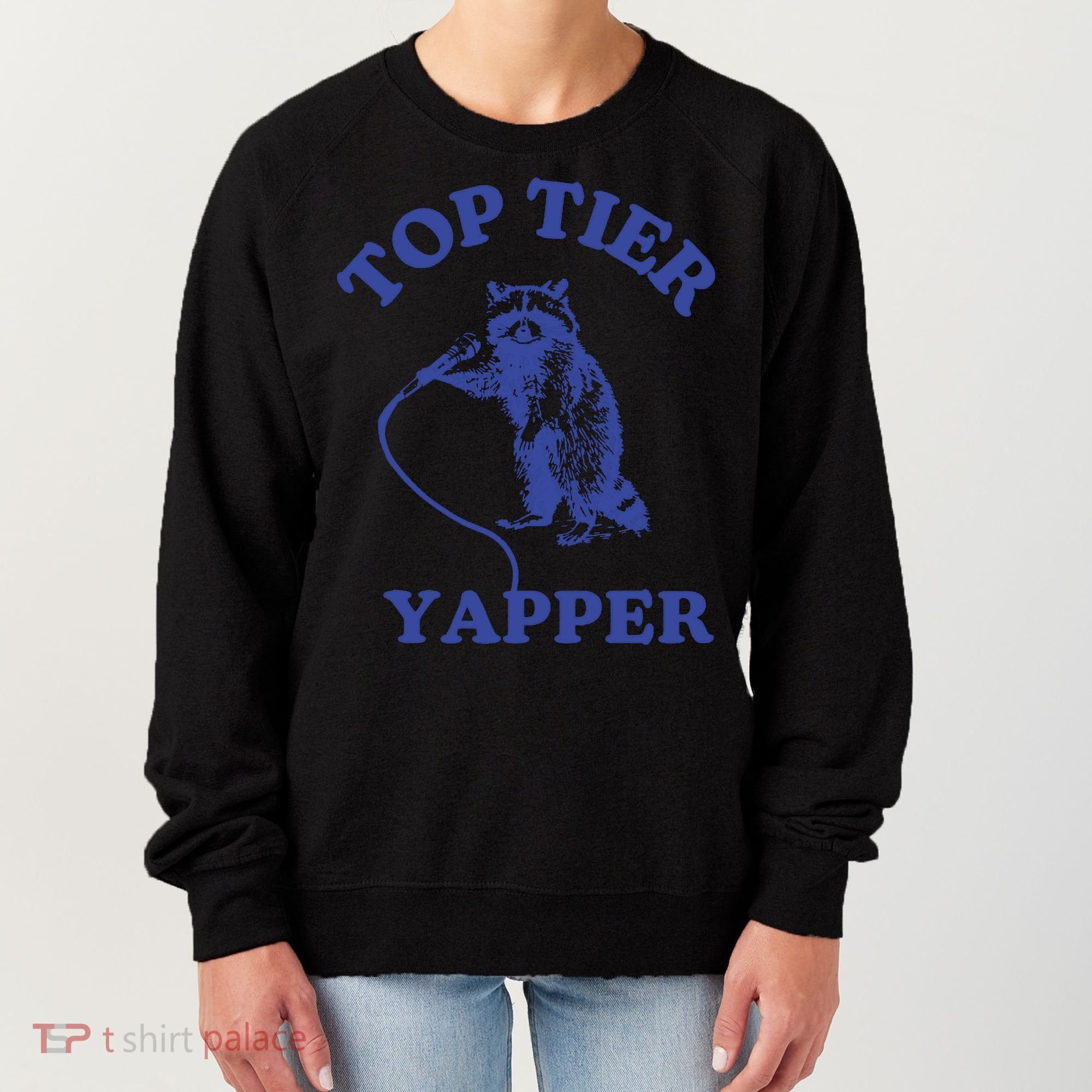 Top Tier Yapper Meme Retro Cartoon Women's Sweatshirt