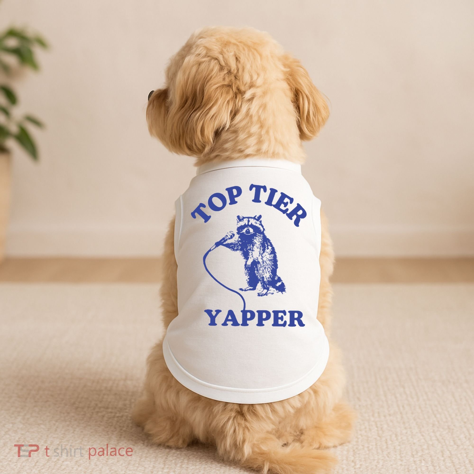 Top Tier Yapper Meme Retro Cartoon Doggie Tank