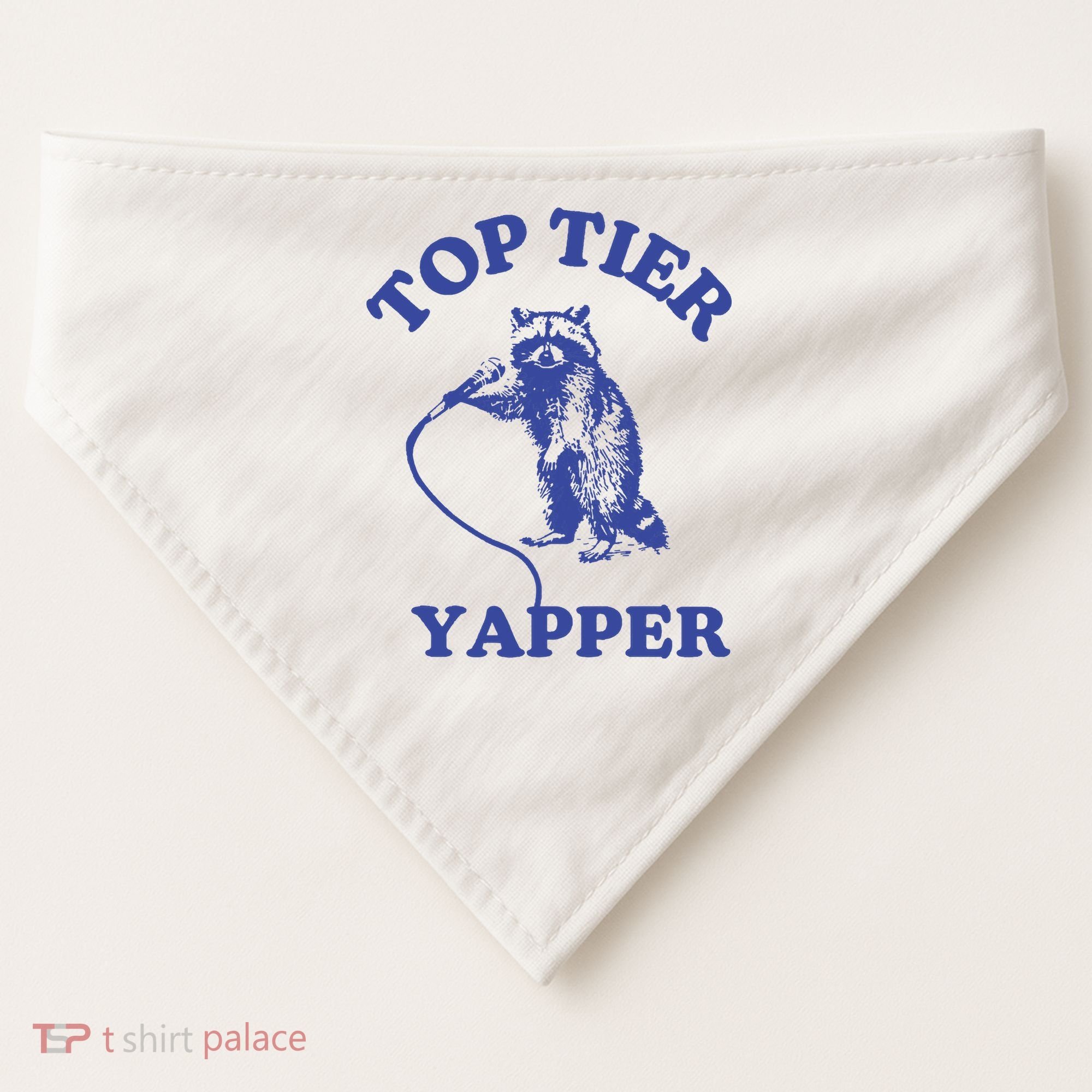 Top Tier Yapper Meme Retro Cartoon USA-Made Doggie Bandana