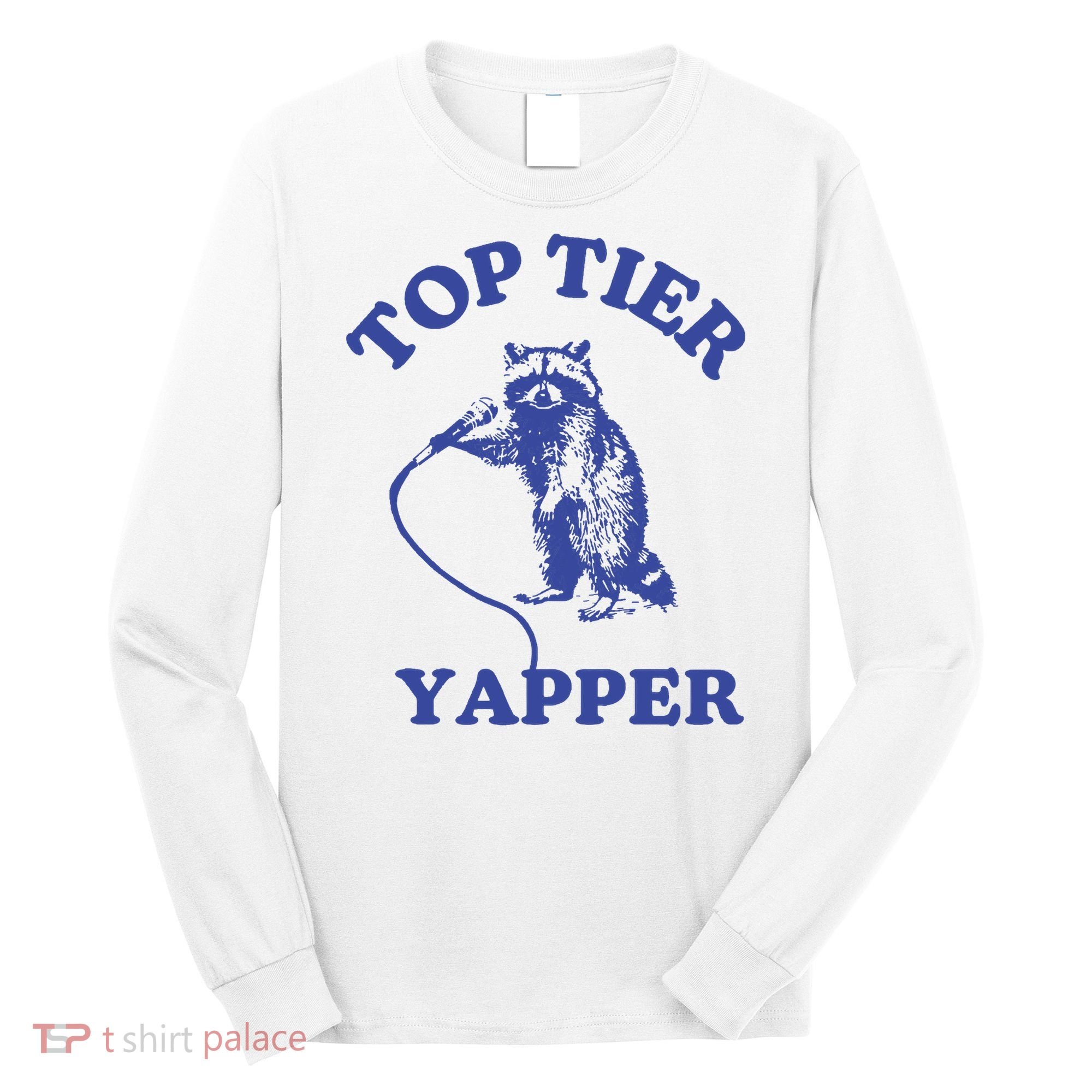 Top Tier Yapper Meme Retro Cartoon Long Sleeve Shirt