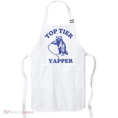 Top Tier Yapper Meme Retro Cartoon Apron