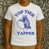 Top Tier Yapper Meme Retro Cartoon T-Shirt thumb 3