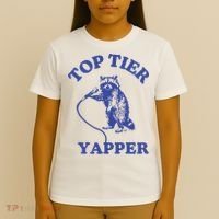 Top Tier Yapper Meme Retro Cartoon T-Shirt thumb 4