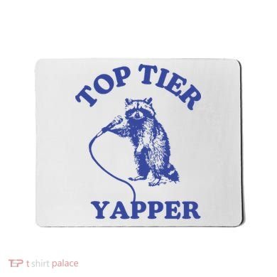 Top Tier Yapper Meme Retro Cartoon Mousepad