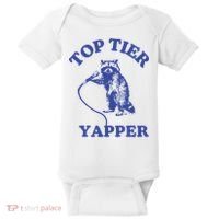 Top Tier Yapper Meme Retro Cartoon Baby Bodysuit thumb 0