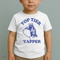 Top Tier Yapper Meme Retro Cartoon Toddler T-Shirt thumb 2