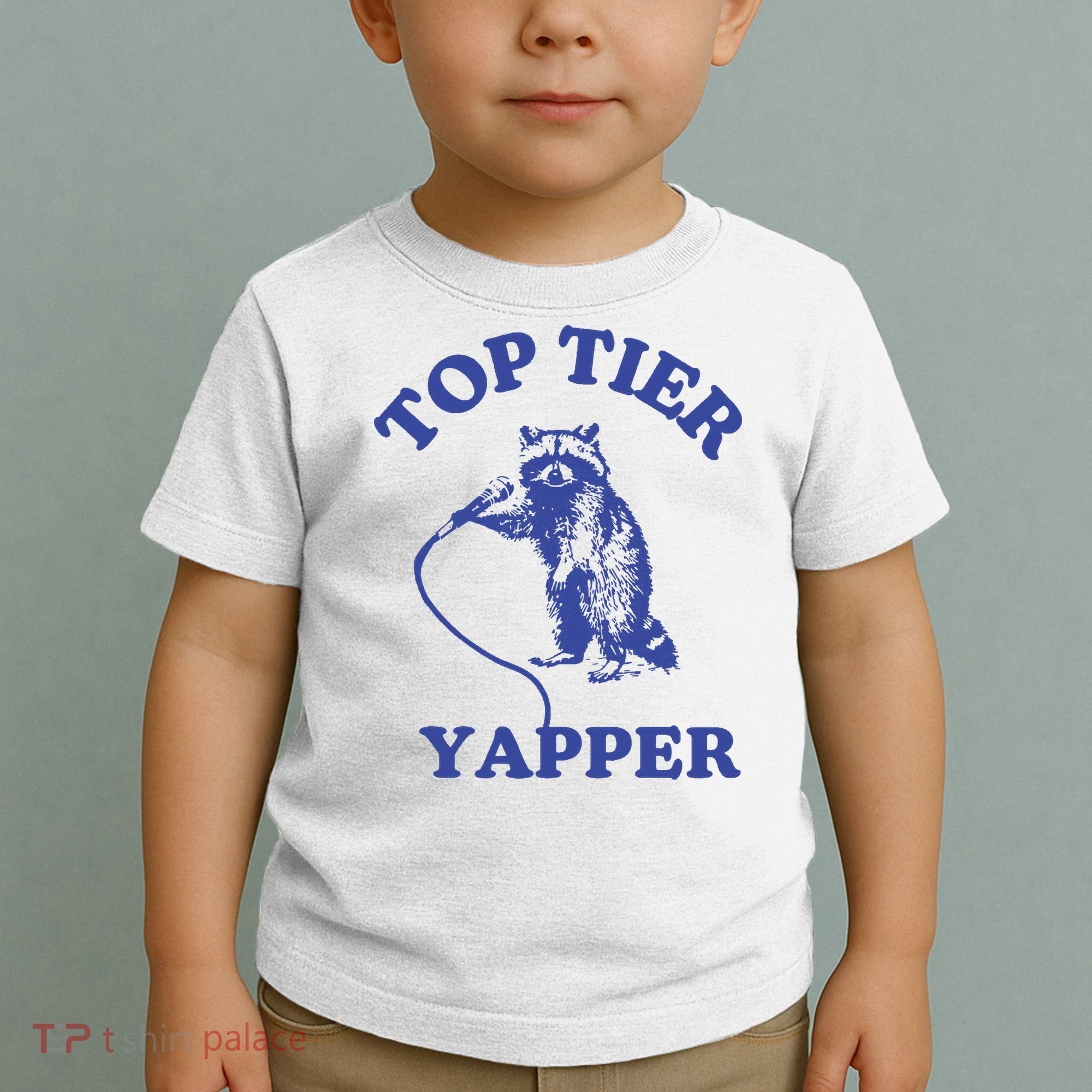 Top Tier Yapper Meme Retro Cartoon Toddler T-Shirt