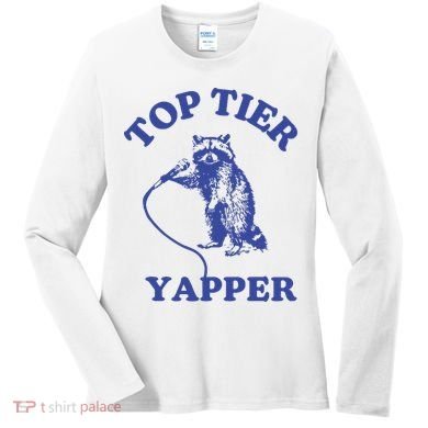 Top Tier Yapper Meme Retro Cartoon Women's Long Sleeve Shirt