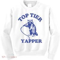 Top Tier Yapper Meme Retro Cartoon Kids Sweatshirt thumb 0