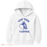 Top Tier Yapper Meme Retro Cartoon Kids Hoodie thumb 0