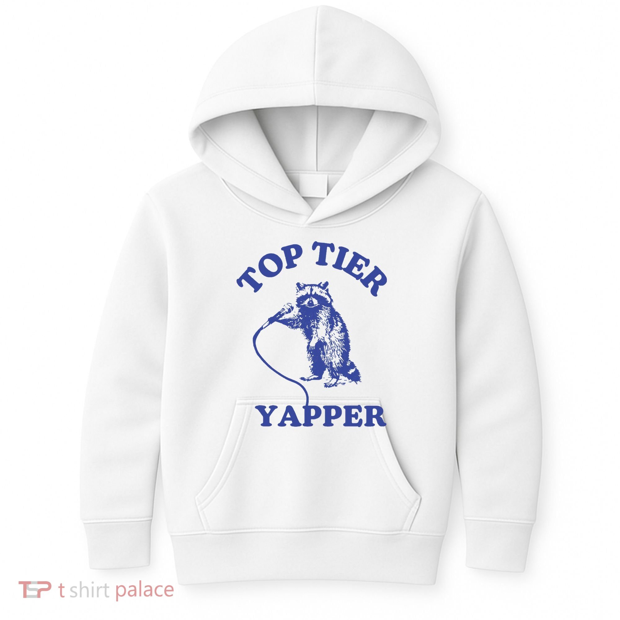 Top Tier Yapper Meme Retro Cartoon Kids Hoodie