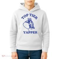 Top Tier Yapper Meme Retro Cartoon Kids Hoodie thumb 4