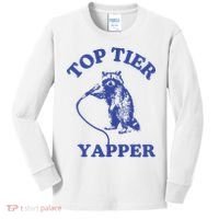 Top Tier Yapper Meme Retro Cartoon Kids Long Sleeve Shirt thumb 0
