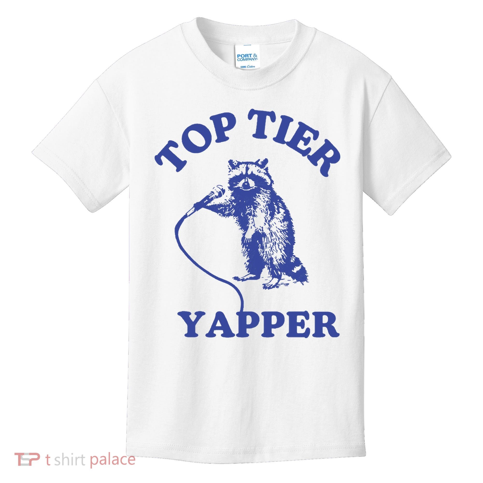 Top Tier Yapper Meme Retro Cartoon Kids T-Shirt