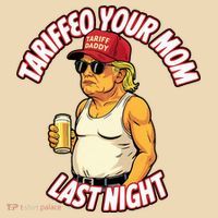 Trump Tariffied Your Mom Last Night Beer Funny Tote Bag thumb 4