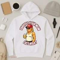 Trump Tariffied Your Mom Last Night Beer Funny Hoodie thumb 3