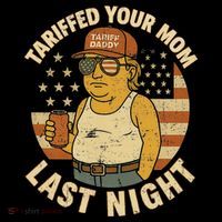 Trump Tariffed Your Mom Last Night Tariff Women's Hoodie thumb 2