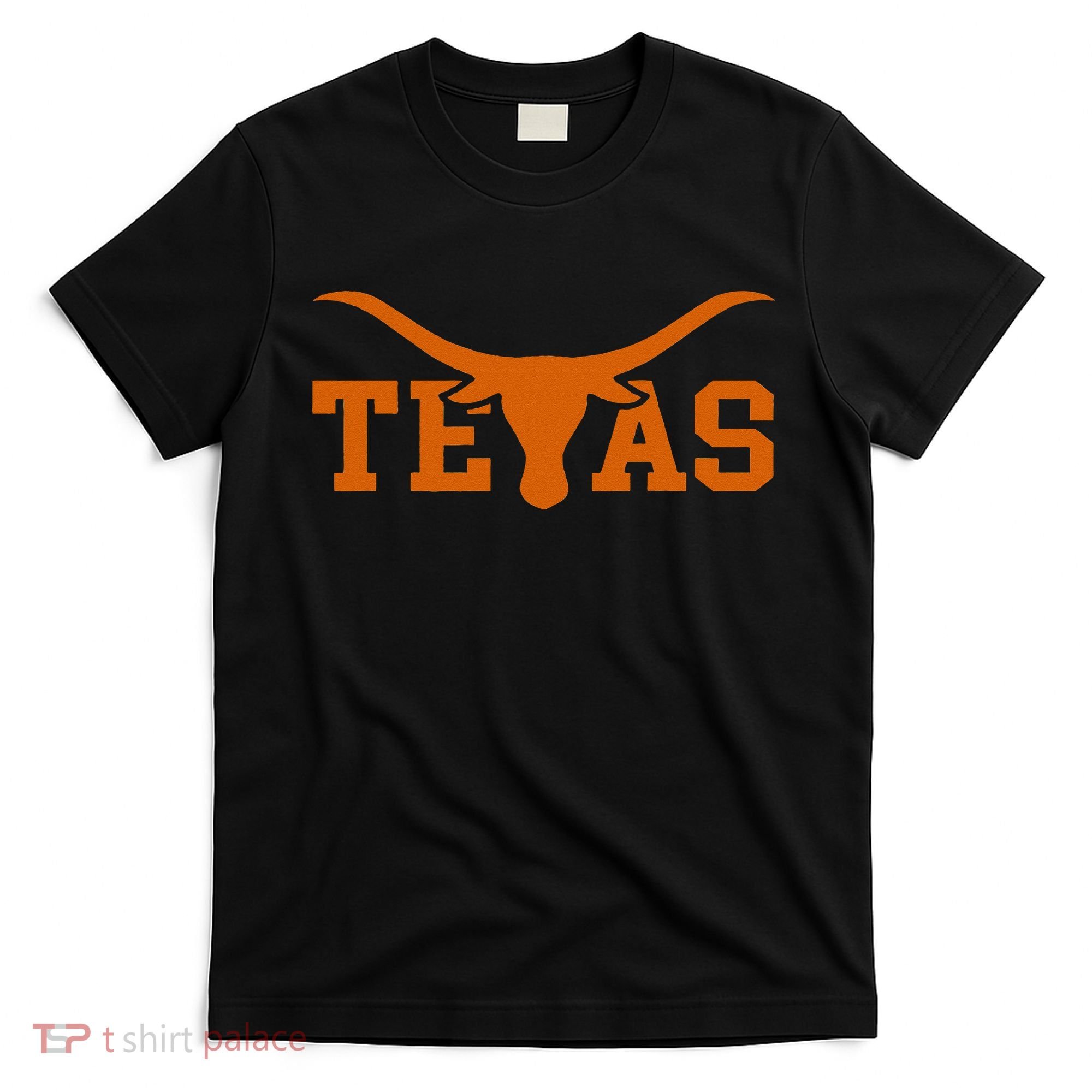 Texas USA Bull American Font T-Shirt