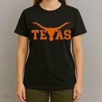 Texas USA Bull American Font T-Shirt thumb 4
