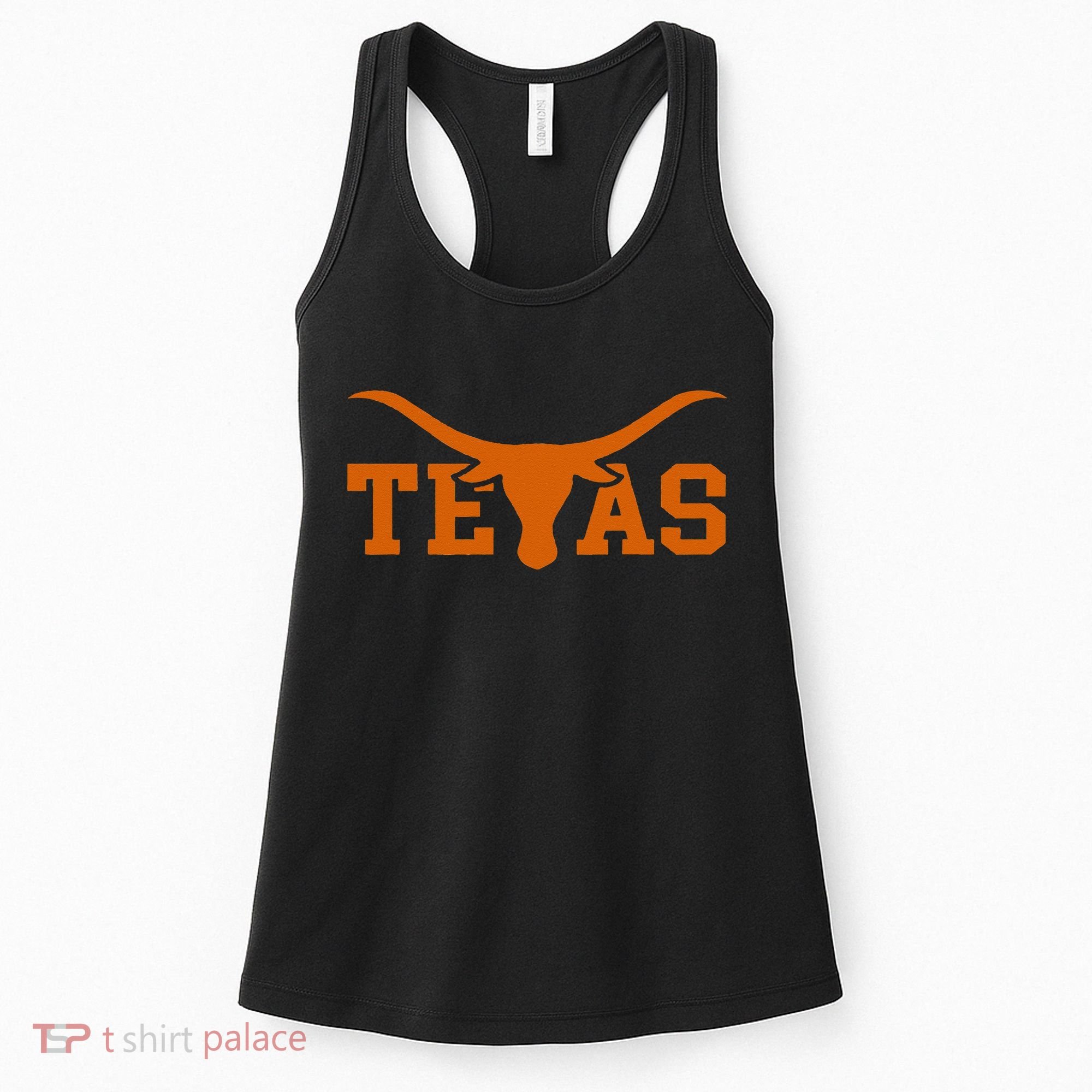 Texas USA Bull American Font Women's Tank Top